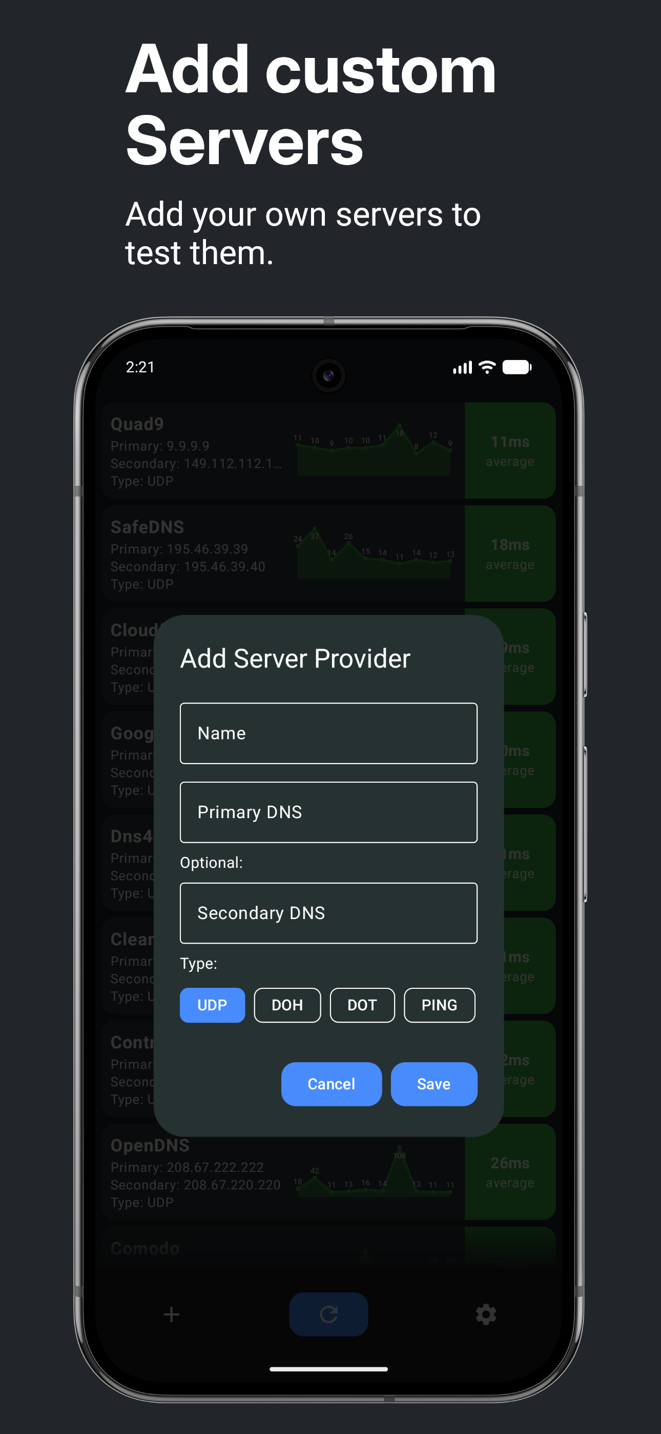 Add Custom Server